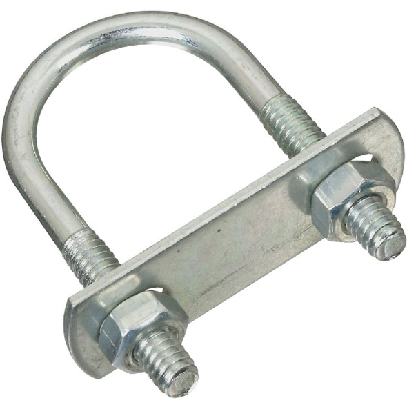 National Hardware 1/4 In. x 1-1/8 In. x 2-1/4 In. Zinc Round U Bolt Pack of 5