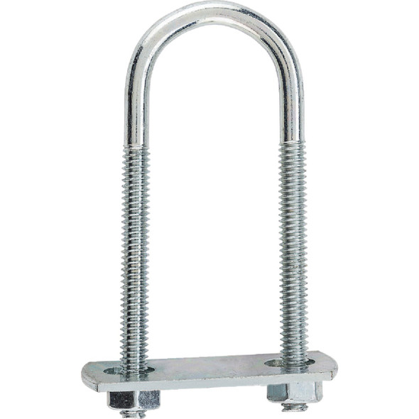 National Hardware 1/4 In. x 1-1/8 In. x 3-1/2 In. Zinc Round U Bolt