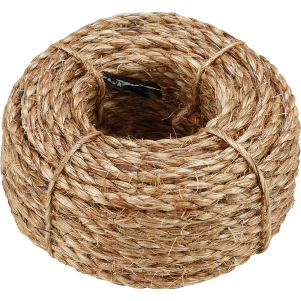 Do it Best 1/4 In. x 50 Ft. Natural Twisted Manila Fiber Packaged Rope 19140III Do it Best 1/4 In. x 50 Ft. Natural Twisted Manila Fiber Packaged Rope 19140III
