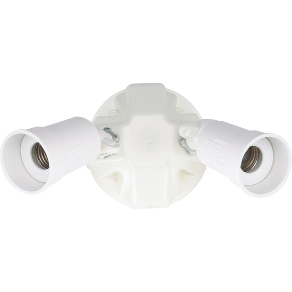 Halo White Dusk To Dawn Incandescent Floodlight Fixture PWT250PCW