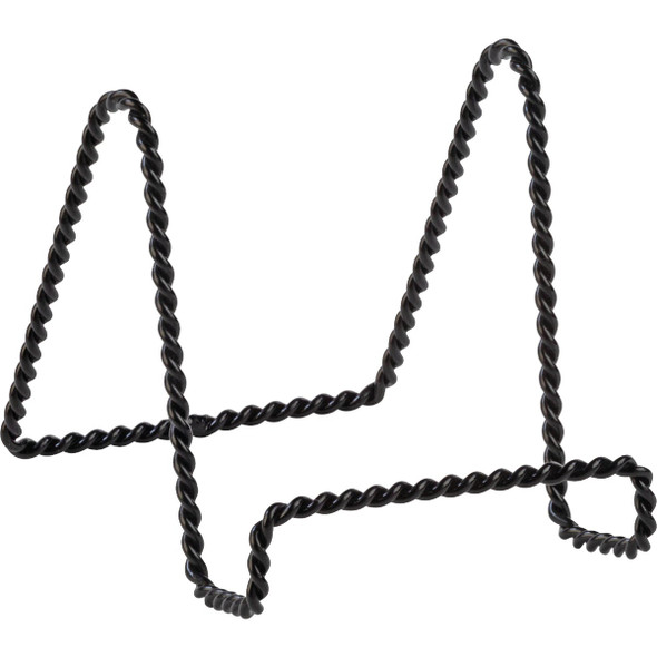 Tripar 4 In. Black Twisted Wire Plate Stand 23-1241