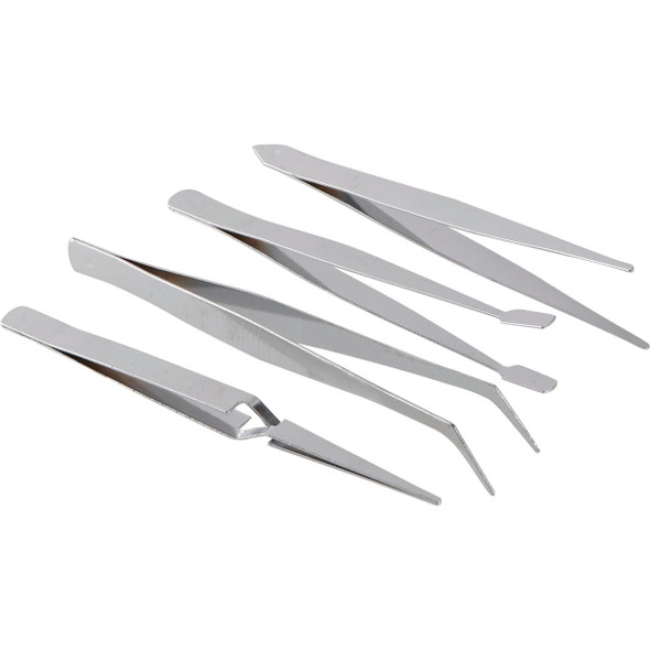 Smart Savers Assorted Style Tweezer Set (4-Piece) Smart Savers Assorted Style Tweezer Set (4-Piece)