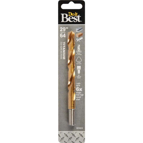 Do it Best 29/64 In. Titanium Drill Bit 220981DB