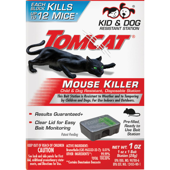 TOMCAT Disposable Bait Station Mouse Killer 0370610 708826