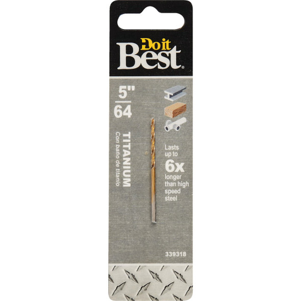 Do it Best 5/64 In. Titanium Drill Bit 218221DB