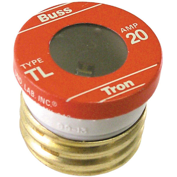 Bussmann 20A TL Time-Delay Plug Fuse (4-Pack) TL-20PK4