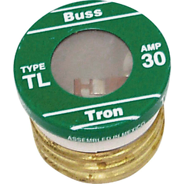 Bussmann 30A BP/TL Time-Delay Plug Fuse (3-Pack) BP/TL-30