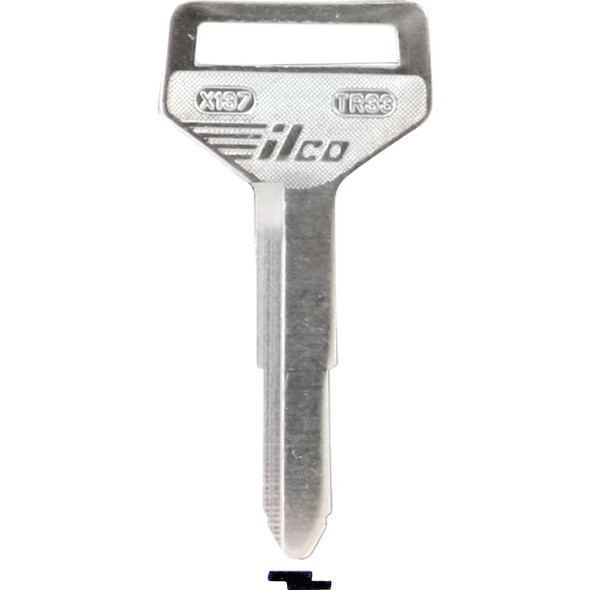 ILCO Toyota Nickel Plated Automotive Key, TR33 / X137 (10-Pack) IAF01054113