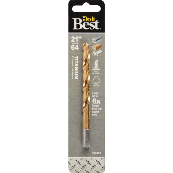 Do it Best 21/64 In. Titanium Drill Bit 220041DB