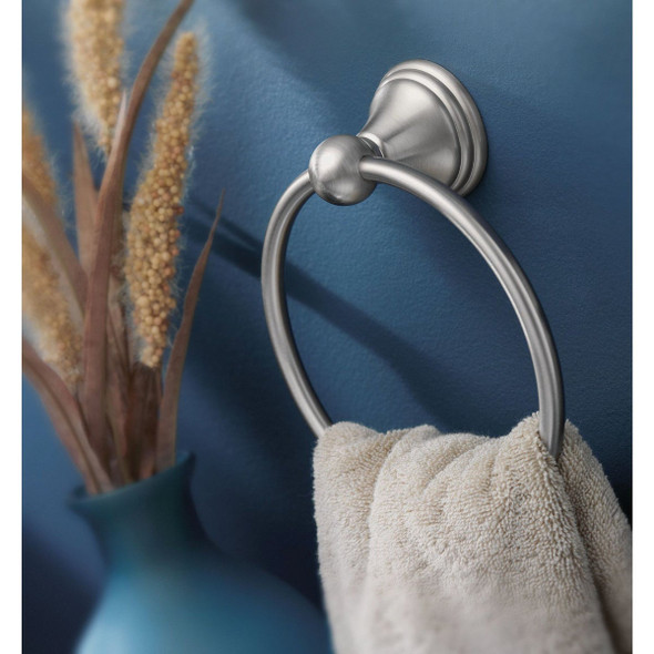Moen Preston Towel Ring, Brushed Nickel  DN8486BN 461057