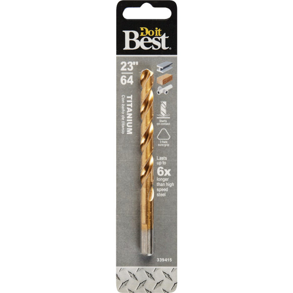 Do it Best 23/64 In. Titanium Drill Bit 220201DB