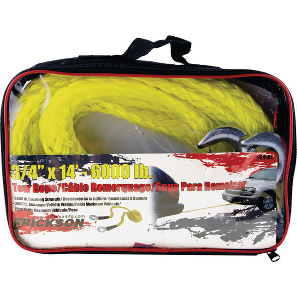Erickson 6000 Lb. 3/4 In. x 14 Ft. Tow Rope Erickson 6000 Lb. 3/4 In. x 14 Ft. Tow Rope