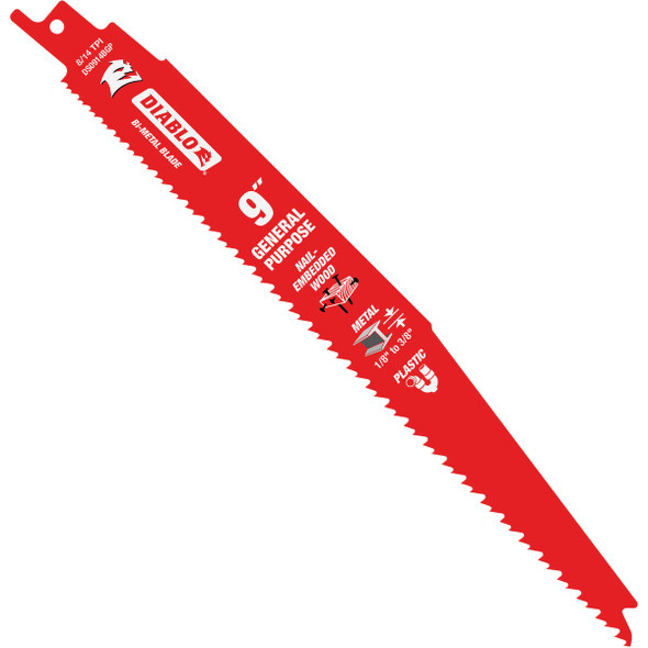 Diablo 2pk 9" 8/14t Recip Blade DS0914BGP2