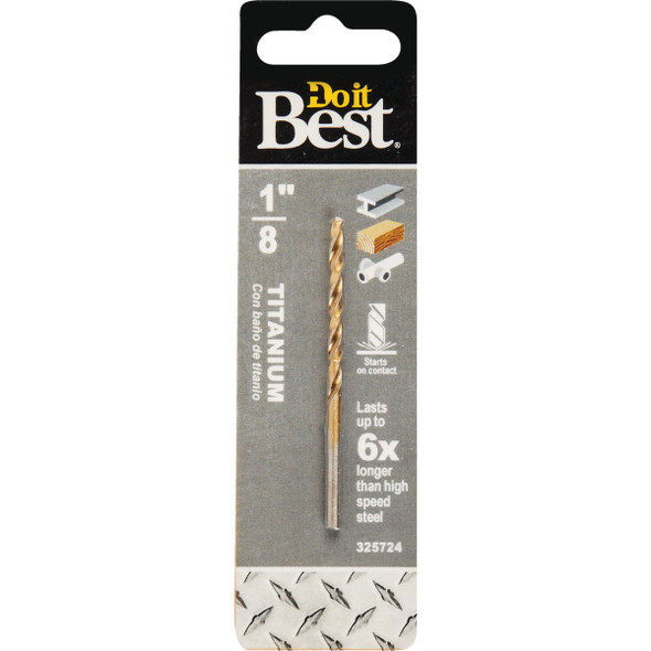 Do it Best 1/8 In. Titanium Drill Bit 218571DB