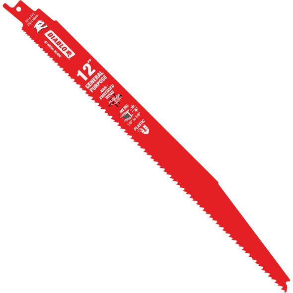 Diablo 2pk 12"8/14t Recip Blade DS1214BGP2