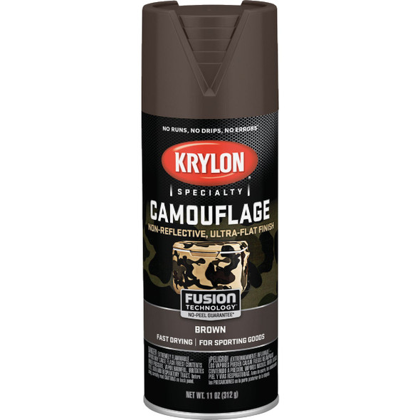 Krylon Camouflage 11 Oz. Ultra-Flat Spray Paint, Brown K04292777