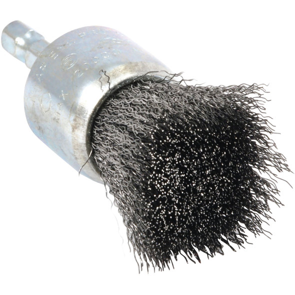 Forney 1 In. Hex .012 In. Drill-Mounted Wire Brush 72738 Forney 1 In. Hex .012 In. Drill-Mounted Wire Brush 72738