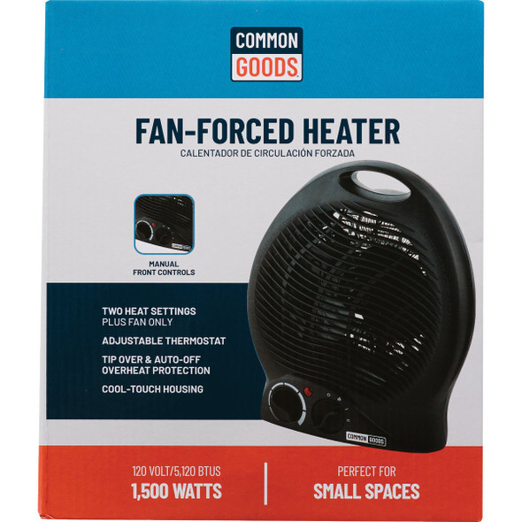 Home Impressions 1500W 120V Electric Space Heater, Black FH04B 438650