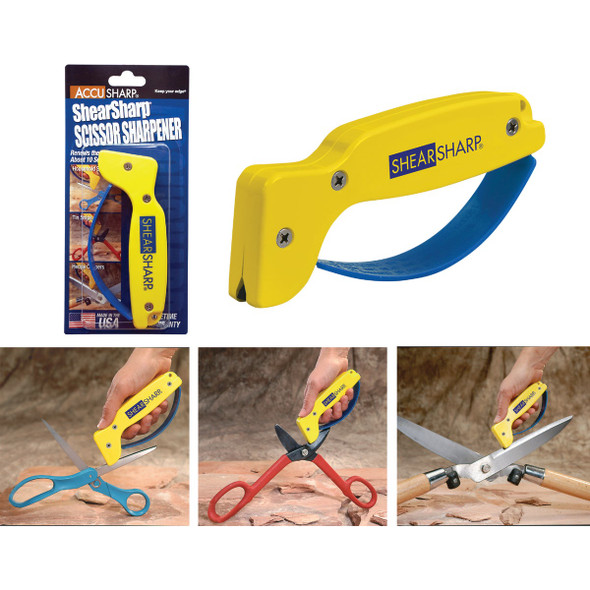 AccuSharp ShearSharp Diamond-Honed Tungsten Carbide Blade Scissor Sharpener 002C