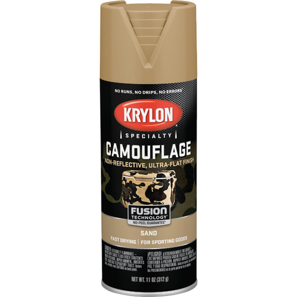 Krylon Camouflage 11 Oz. Ultra-Flat Spray Paint, Sand K04295777
