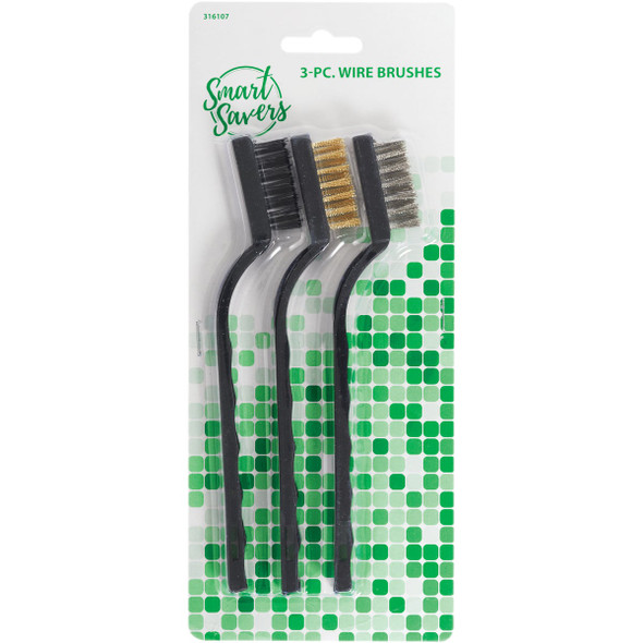 Smart Savers Wire Brush Set, (3-Pack) BR003 Pack of 12 Smart Savers Wire Brush Set, (3-Pack) BR003 Pack of 12