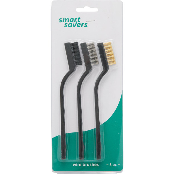Smart Savers Wire Brush Set, (3-Pack) BR003 Pack of 12