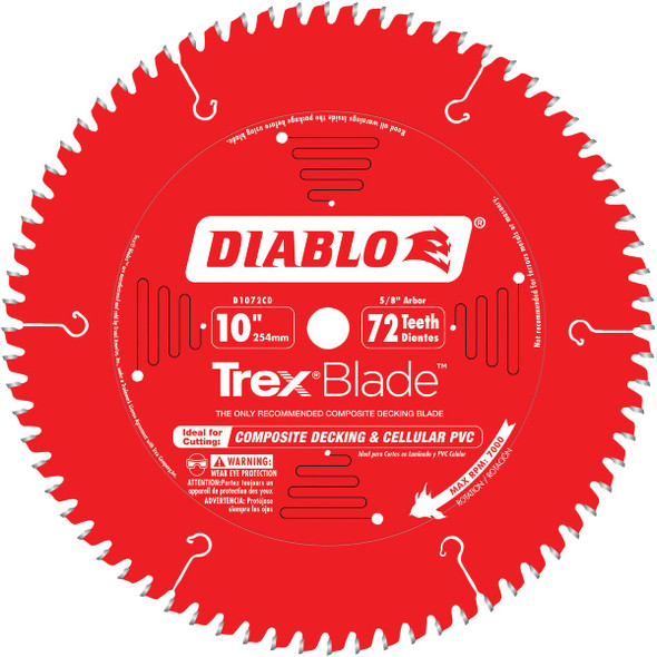 Diablo TrexBlade 10 In. 72-Tooth Circular Saw Blade D1072CD