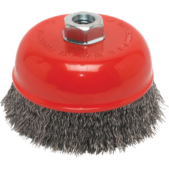 Forney 5 In. Crimped .014 In. Angle Grinder Wire Brush 72754