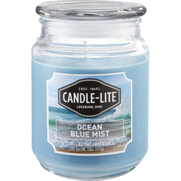 Candle-Lite Everyday 18 Oz. Ocean Blue Mist Jar Candle 3297128