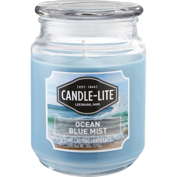 Candle-Lite Everyday 18 Oz. Ocean Blue Mist Jar Candle 3297128