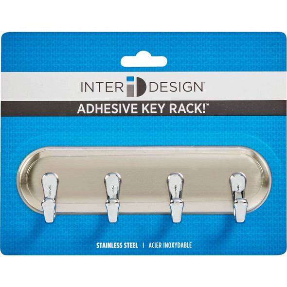 iDesign Blumz Brushed Stainless Steel York Key Rack 54470 600396