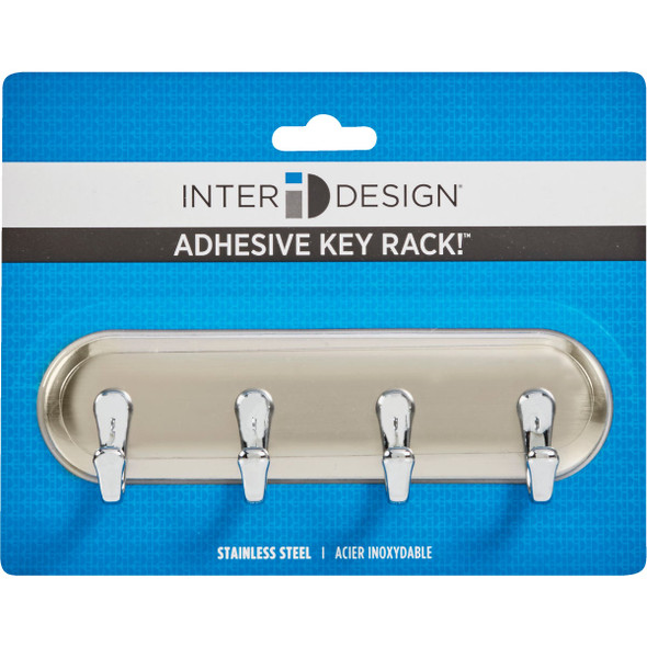 iDesign Blumz Brushed Stainless Steel York Key Rack 54470 600396