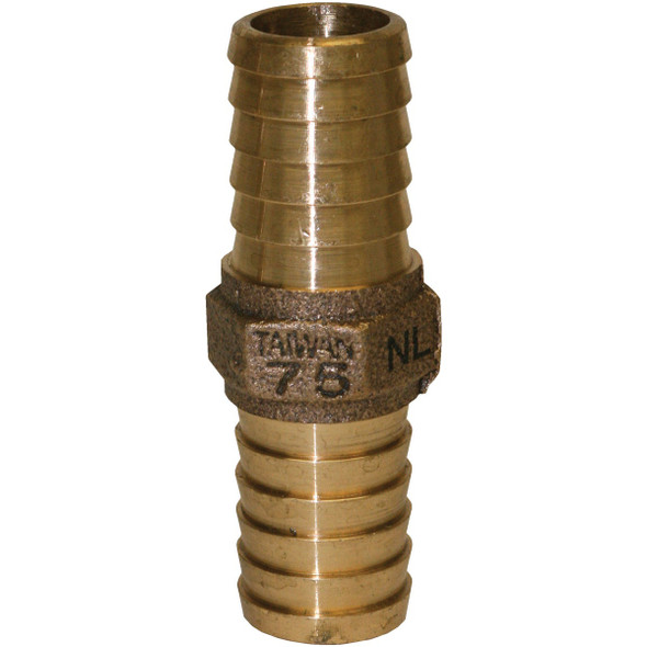 Merrill 1-1/4 In. Low Lead Brass Hose Barb Insert Coupling RBCPNL125