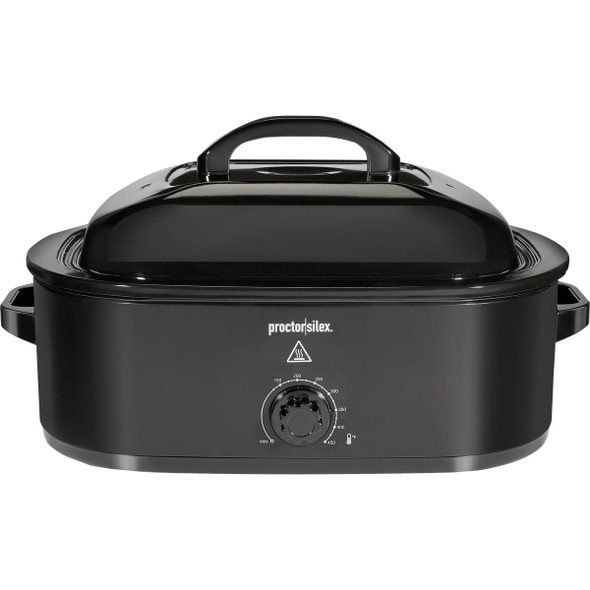 Proctor Silex 18 Qt. Black Electric Roaster With Self Basting Lid 32211