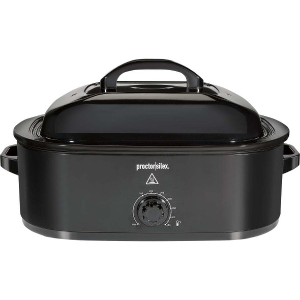Proctor Silex 18 Qt. Black Electric Roaster With Self Basting Lid 32211