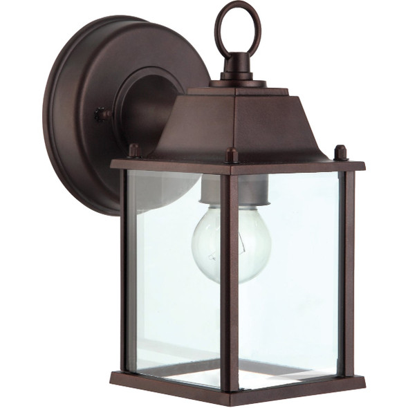 Canarm 100W Oil-Rubbed Bronze Incandescent Lantern Outdoor Wall Light Fixture