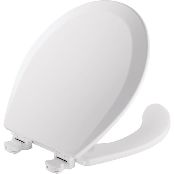 Bemis Mayfair Round Open Front White Toilet Seat with Cover 440EC000