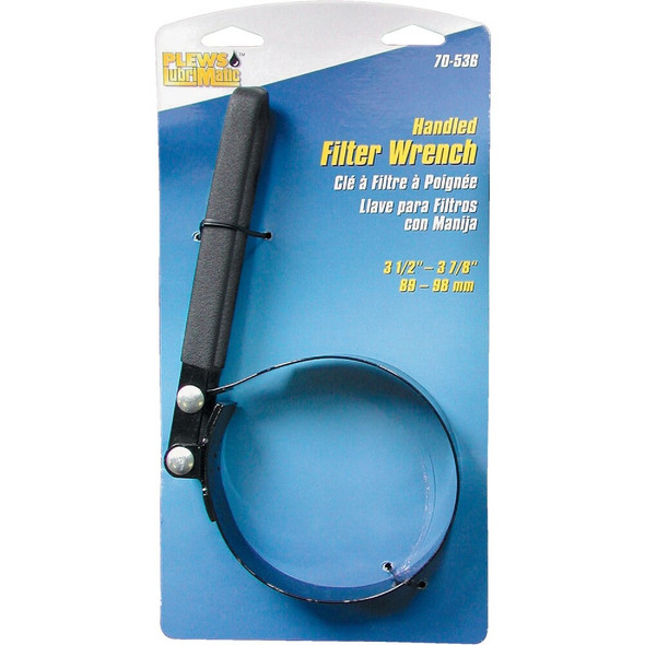 Plews Lubrimatic Steel Vinyl Coated Oil Filter Wrench 70-536 582211