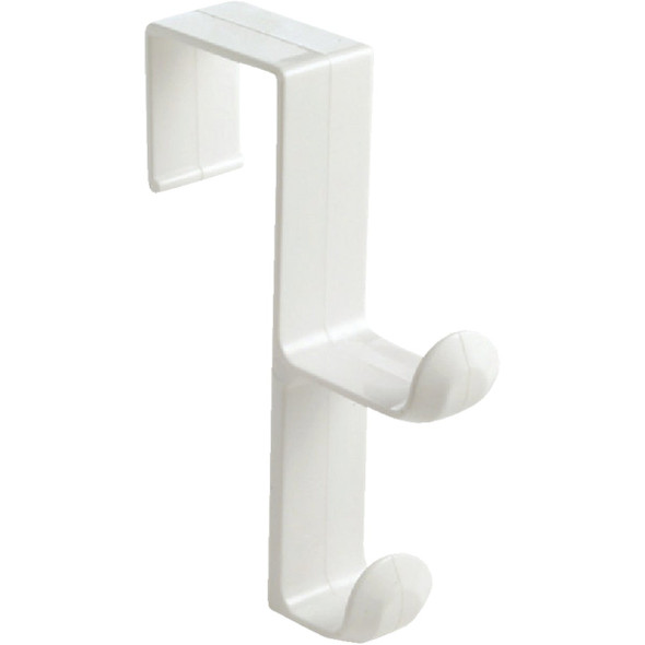 iDesign Plastic White 1 In. Over-the-Door Hook 16101