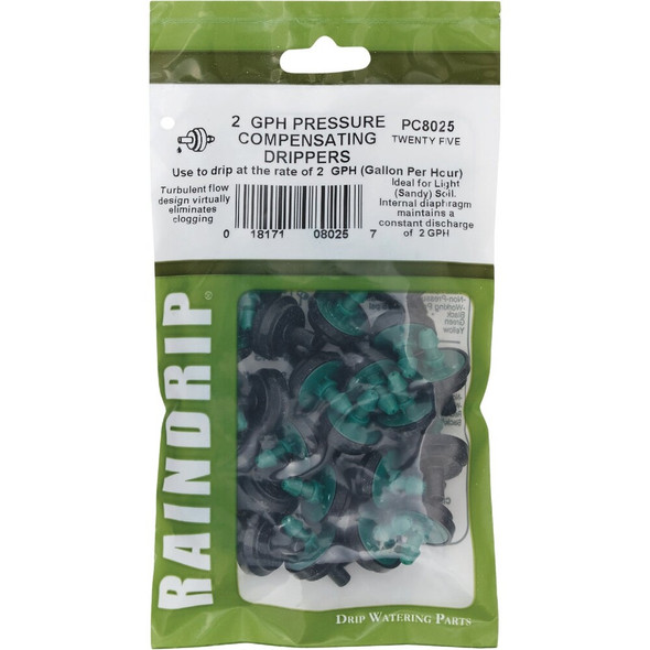 Raindrip 2 GPH On-Line Dripper (25-Pack) PC8025B 747428