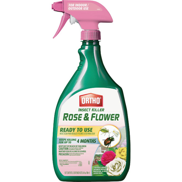 Ortho 24 Oz. Ready To Use Trigger Spray Rose & Flower Insect Killer 0345610