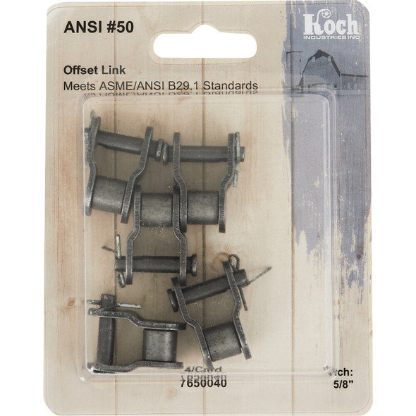 Koch #50 Offset Roller Chain Link (4-Pack) 7650040 755533