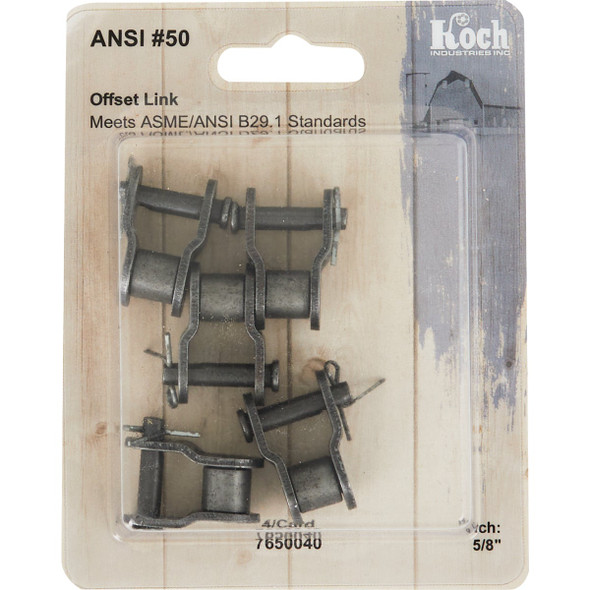 Koch #50 Offset Roller Chain Link (4-Pack)