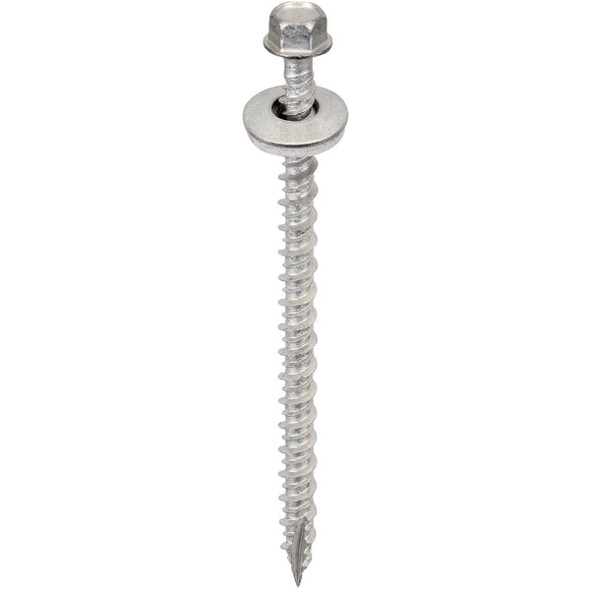 Acorn International 3 In. Washered Galvanized Metal To Wood Screw (250 Ct.)