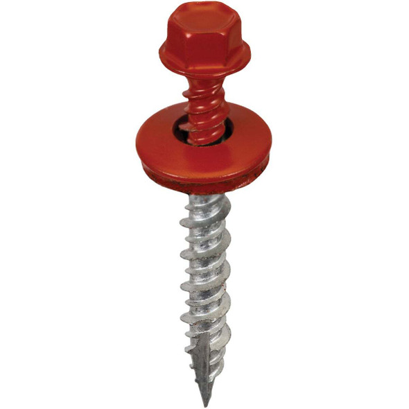 Acorn International 1-1/2 In. Washered Red Metal To Wood Screw (250-Count)