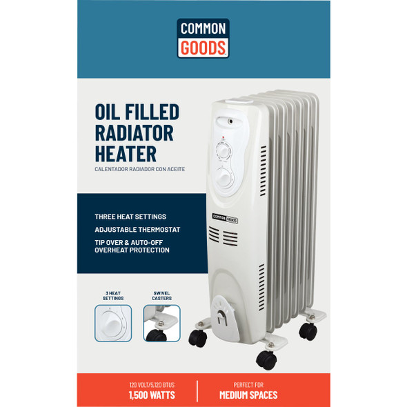 Home Impressions 1500W 120V Oil Filled Radiator Heater HO-0263 435470