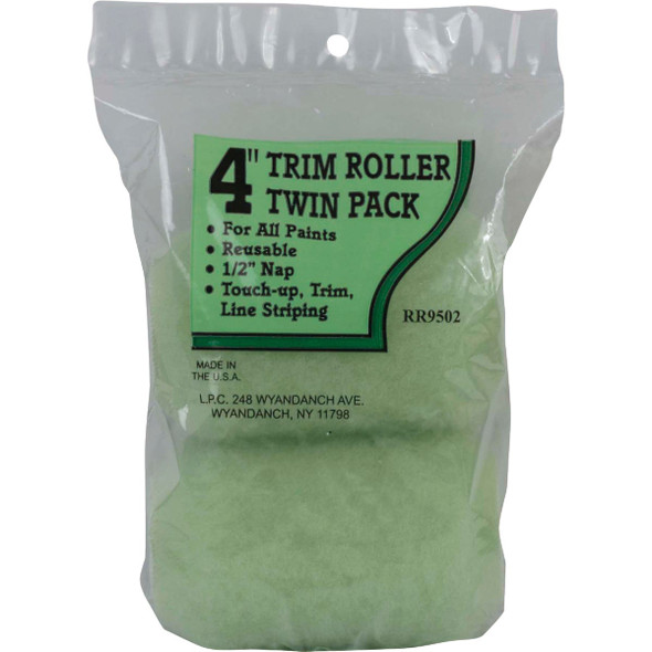 Linzer Project Select 4 In. x 1/2 In. Knit Fabric Roller Cover (2-Pack)