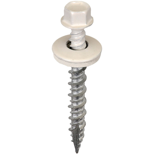 Acorn International 1-1/2 In. Washered White Metal To Wood Screw (250 Ct.)