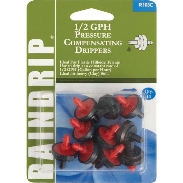 Raindrip 1/2 GPH On-Line Dripper (10-Pack) R108CT