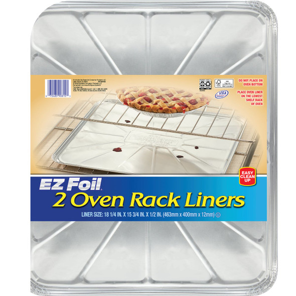 EZ Foil 15.75 In. x 18.25 In. Oven Rack Liner (2-Count) Z90815 Pack of 12